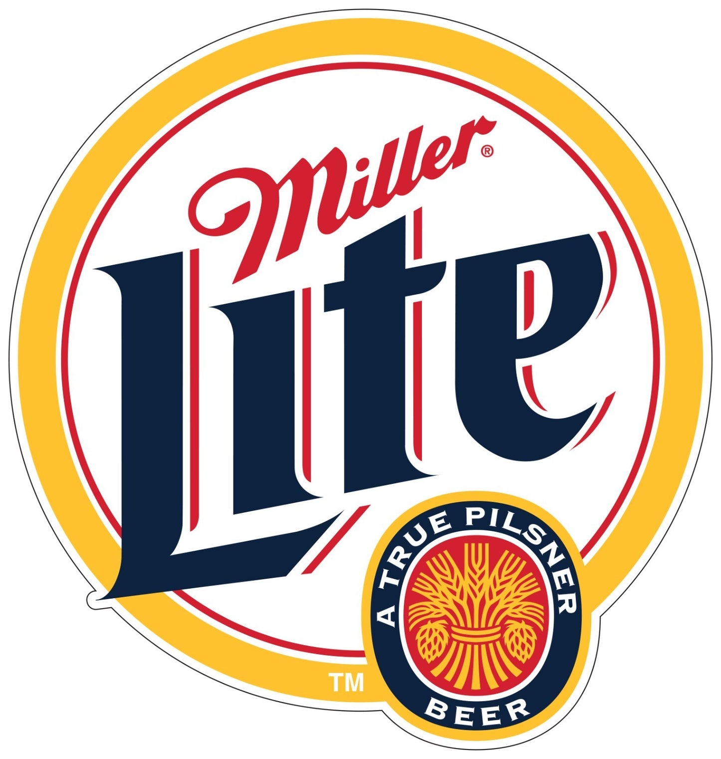 Miller Lite Beer Sticker Vinyl Decal | Different Sizes - Outdoor