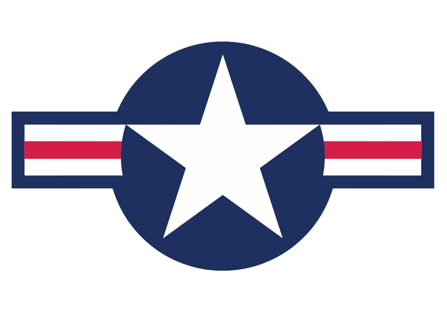 USAF US Air Force Insignia Indoor Wall Vinyl Decal Sticker 5"-52" plane jet