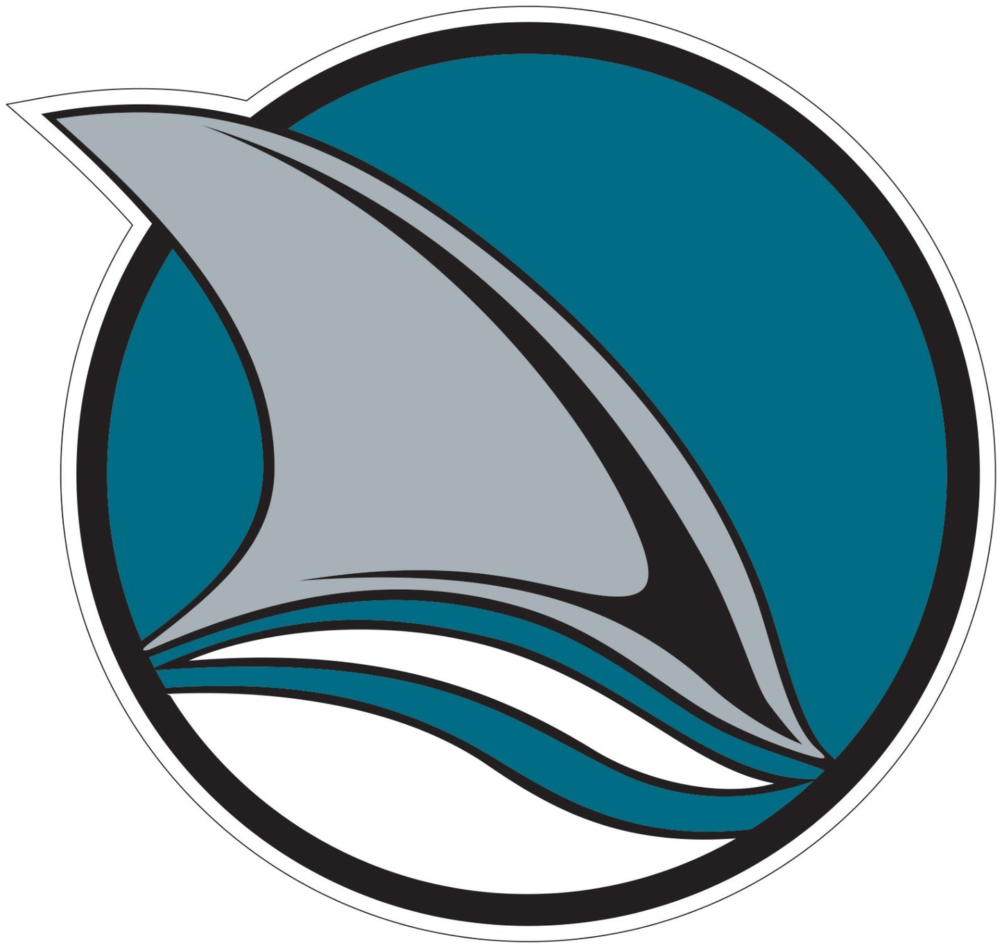San Jose Sharks Logo - Die Cut Laminated Vinyl Sticker Decal NHL car window