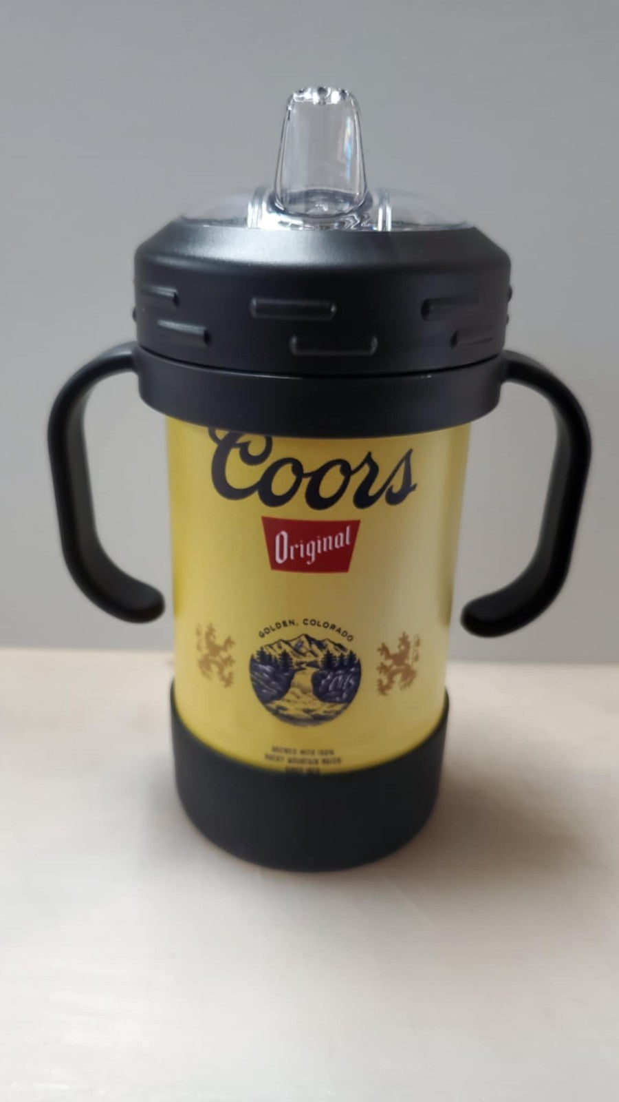 Adult Themed UV Printed 10oz Insulated Sippy Cup Beer Coors Original funny gift