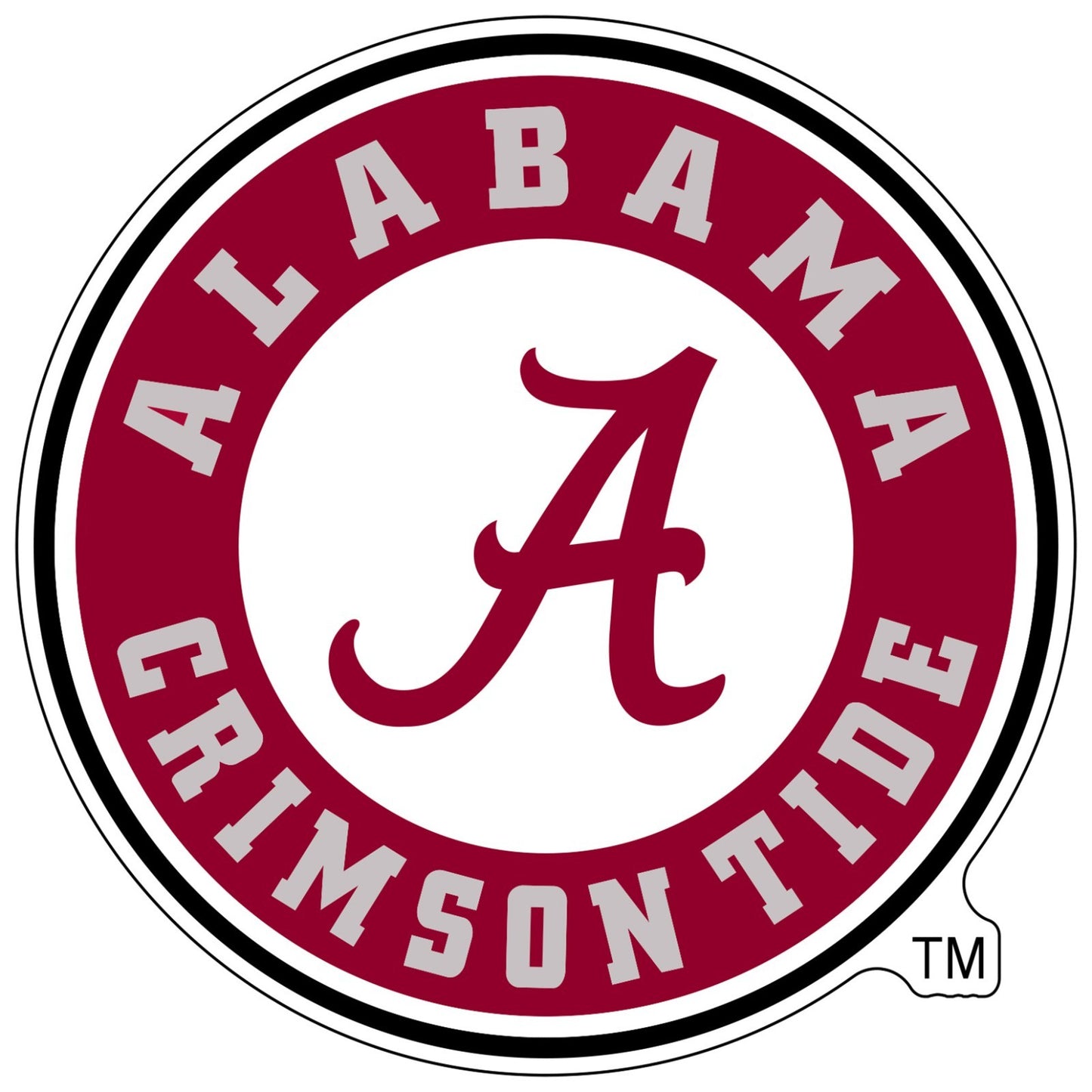 Alabama Crimson Tide Flag Indoor Wall Vinyl Decal Sticker 5 - 52"