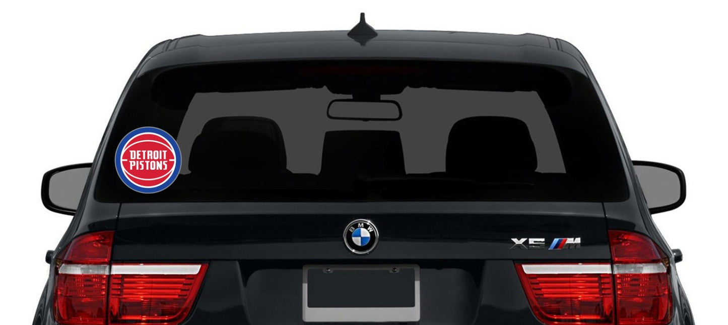 Detroit Pistons Logo -Die Cut Laminated Vinyl Sticker Decal NBA car window