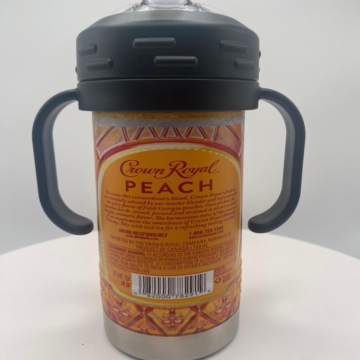 Adult Themed UV Printed 10oz Insulated Sippy Cup whiskey crown peach funny royal