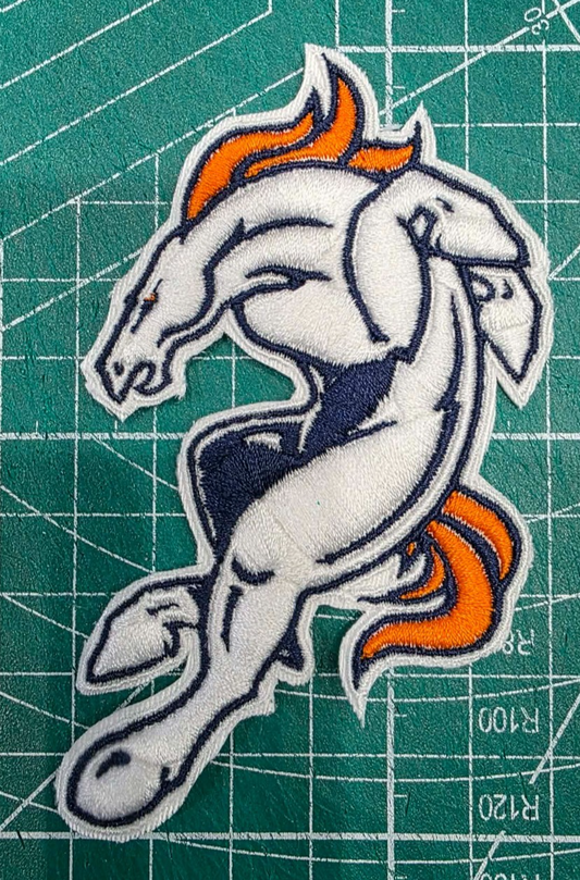 Denver Broncos 7" Iron /Sew On Embroidered Patch Football Logo NFL
