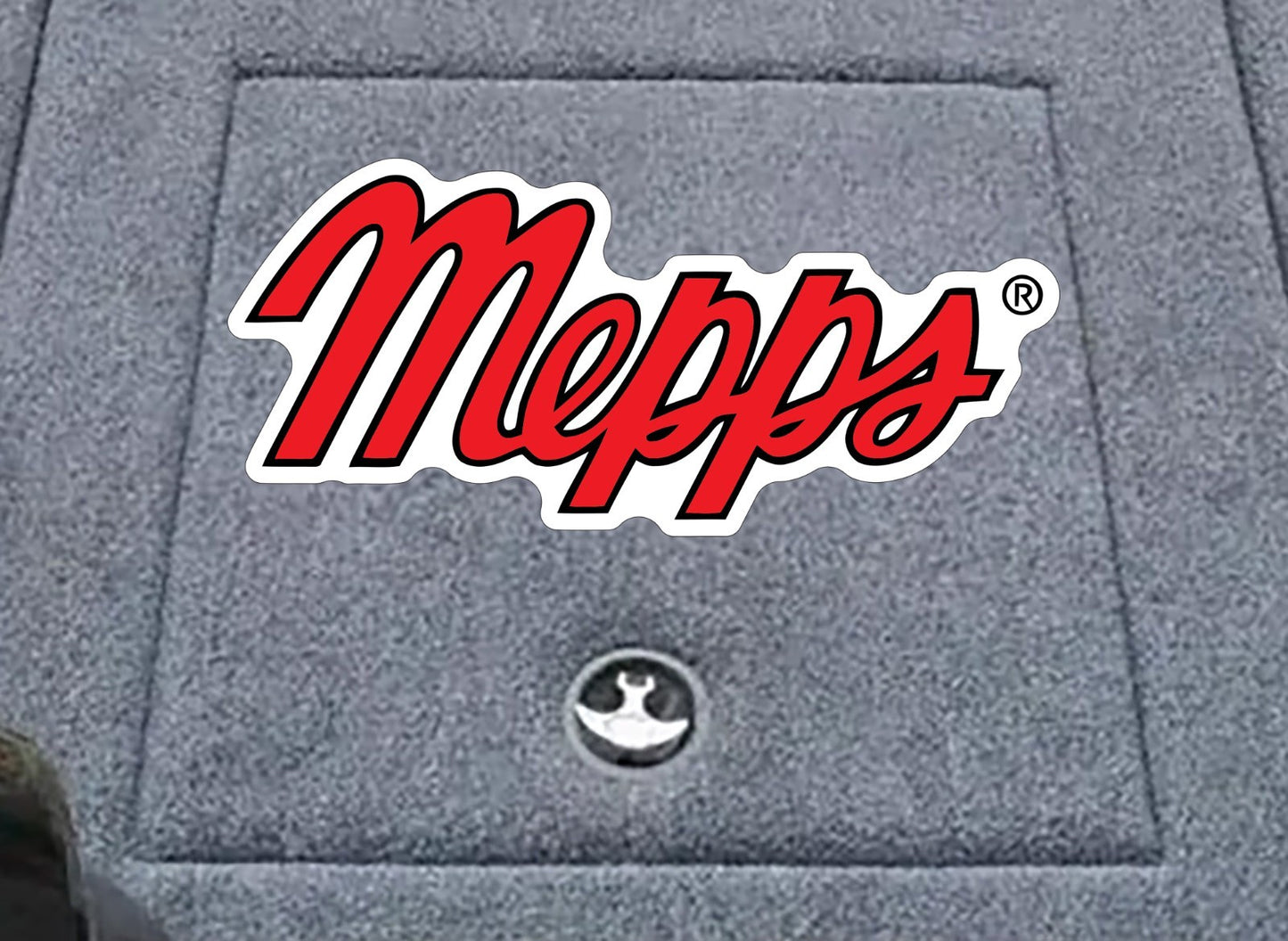 Mepps reels Carpet Graphic Decal Sticker for Fishing Bass Boats Floor - Sidewalk