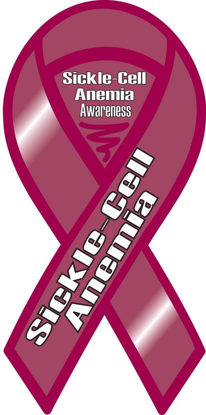 Sickle Cell Anemia Awareness Ribbon Vinyl Decal Sticker Choose Size find a cure