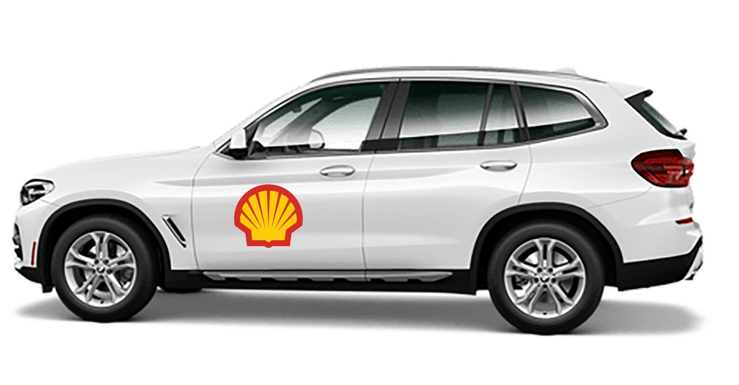 Shell Motor Oil Racing Gasoline Sticker Vinyl Decal | Choose Size window door