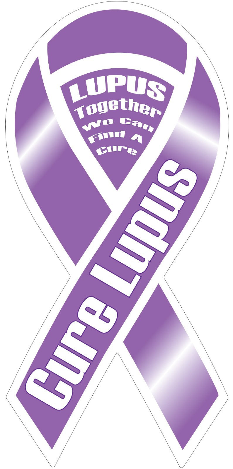 Cure Lupus Awareness Prevention Ribbon Vinyl Decal Sticker Choose Size
