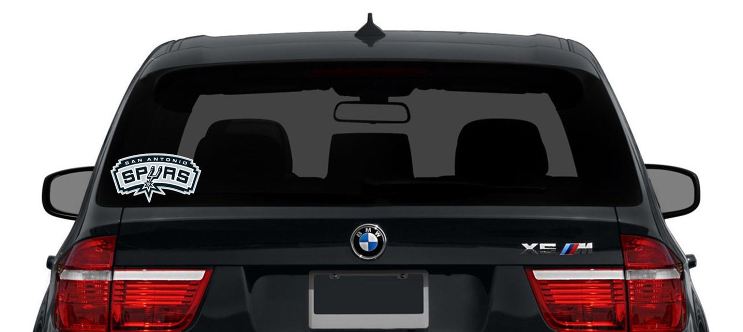 San Antonio Spurs Logo Die Cut Laminated Vinyl Sticker Decal NBA car window