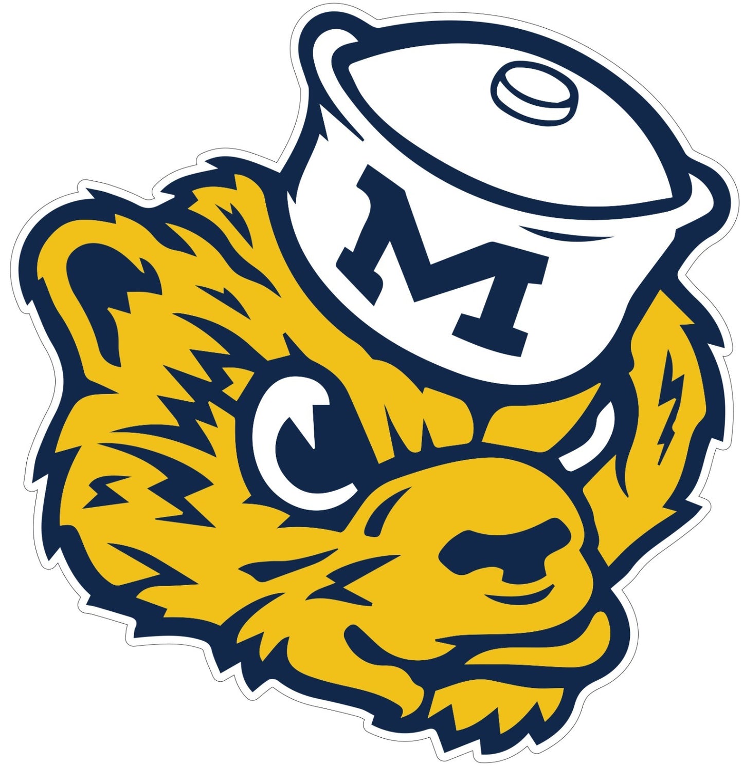 University of Michigan Wolverines Indoor Wall Vinyl Decal Sticker 5 - 52"