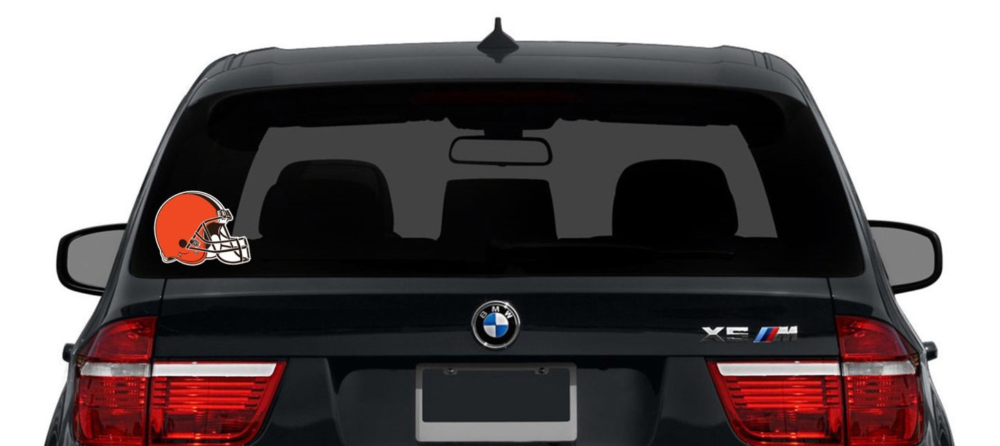 Cleveland Browns Logo - Die Cut Laminated Vinyl Sticker Decal NFL car window
