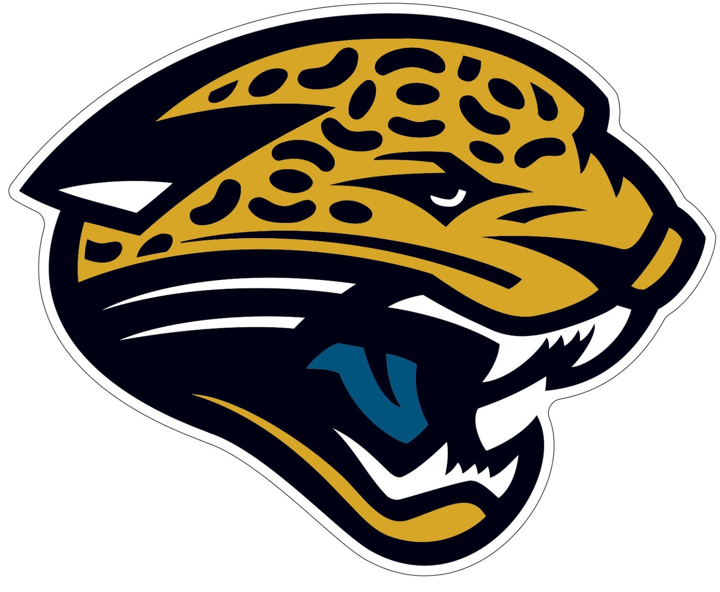 Jacksonville Jaguars Logo Cut Laminated Vinyl Sticker Decal NFL car window