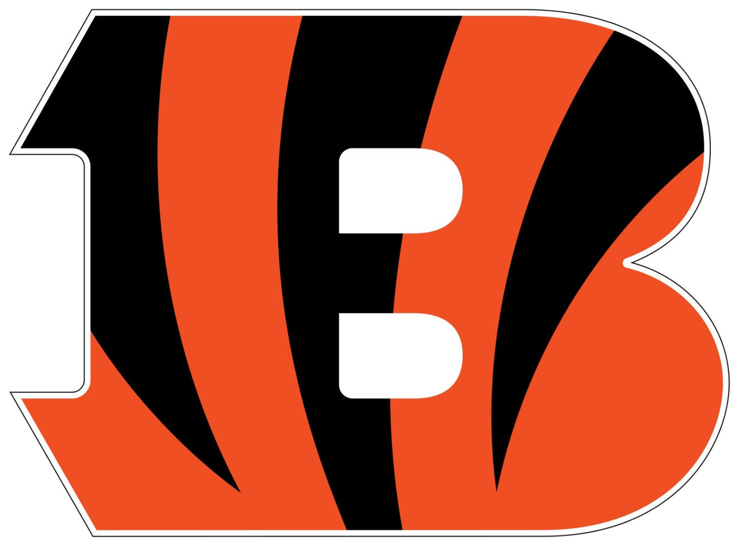 Cincinnati Bengels Logo - Die Cut Laminated Vinyl Sticker Decal NFL car window