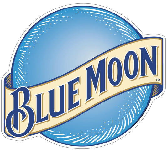 Blue Moon Beer Logo Sticker Vinyl Decal | Different Sizes - Premium Outdoor