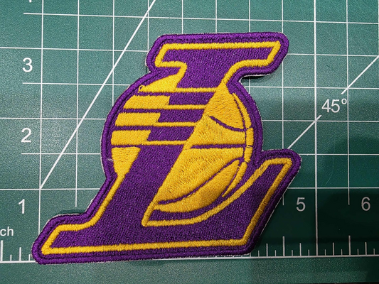 Los Angeles Lakers logo Kobe Bryant 5" Iron On Embroidered Patch shoulder