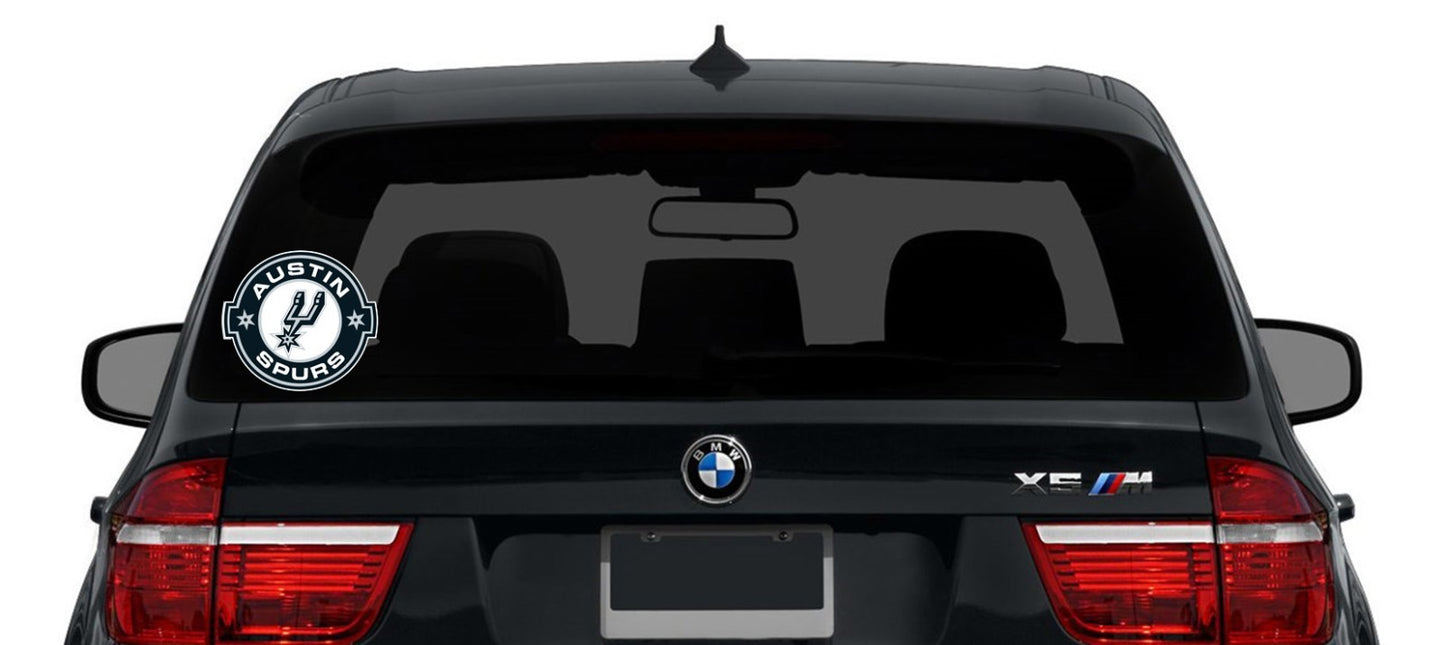 San Antonio Spurs Logo Die Cut Laminated Vinyl Sticker Decal NBA car window