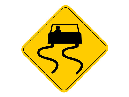 Slippery  When Wet Sign Indoor Wall Vinyl Decal Sticker 5" - 34" kids decor