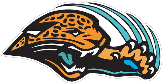 Jacksonville Jaguars Logo Cut Laminated Vinyl Sticker Decal NFL car window