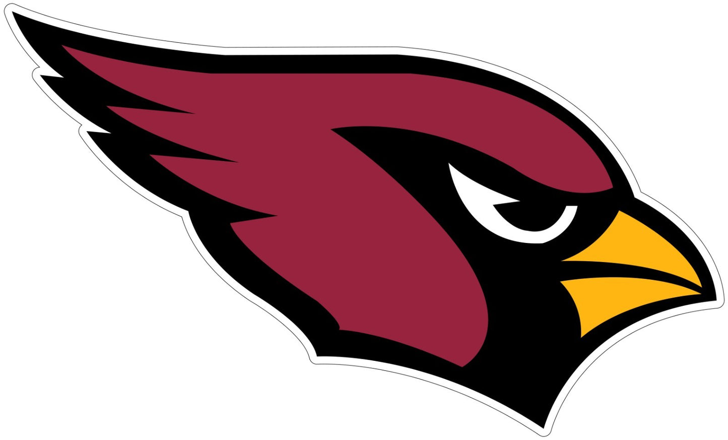 Arizona Cardinals Logo Cut Laminated Vinyl Sticker Decal NFL car window