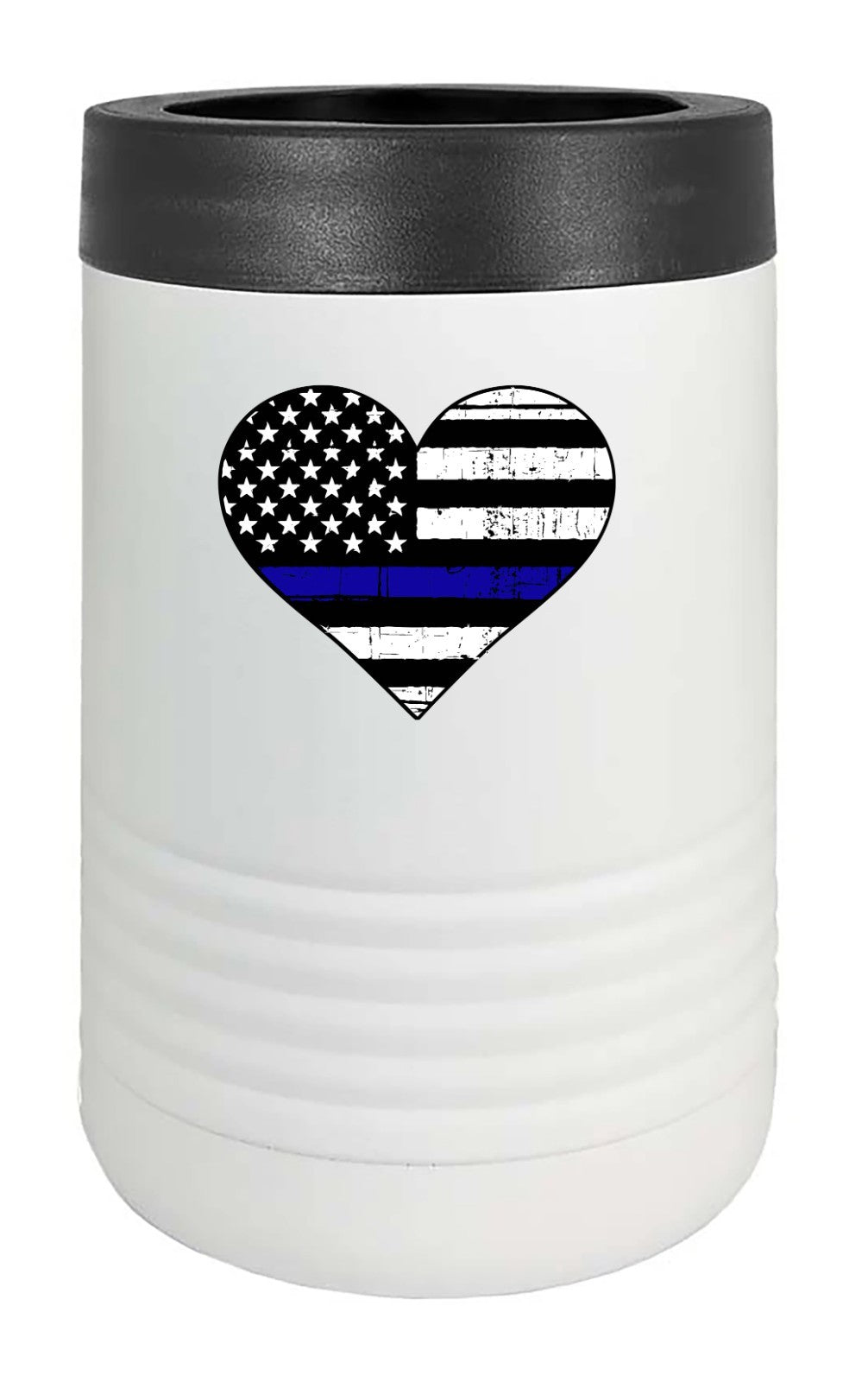 Thin Blue Line Heart Sticker Vinyl Decal | Choose Size Support Law Enforcement