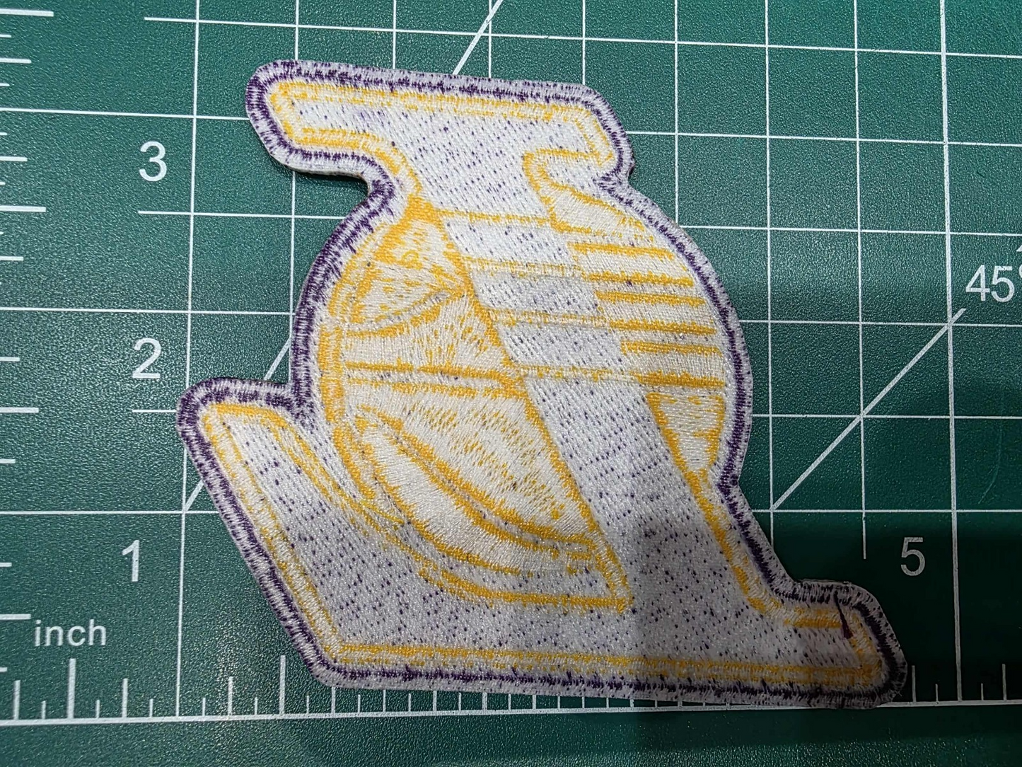 Los Angeles Lakers logo Kobe Bryant 3.75" Iron On Embroidered Patch shoulder