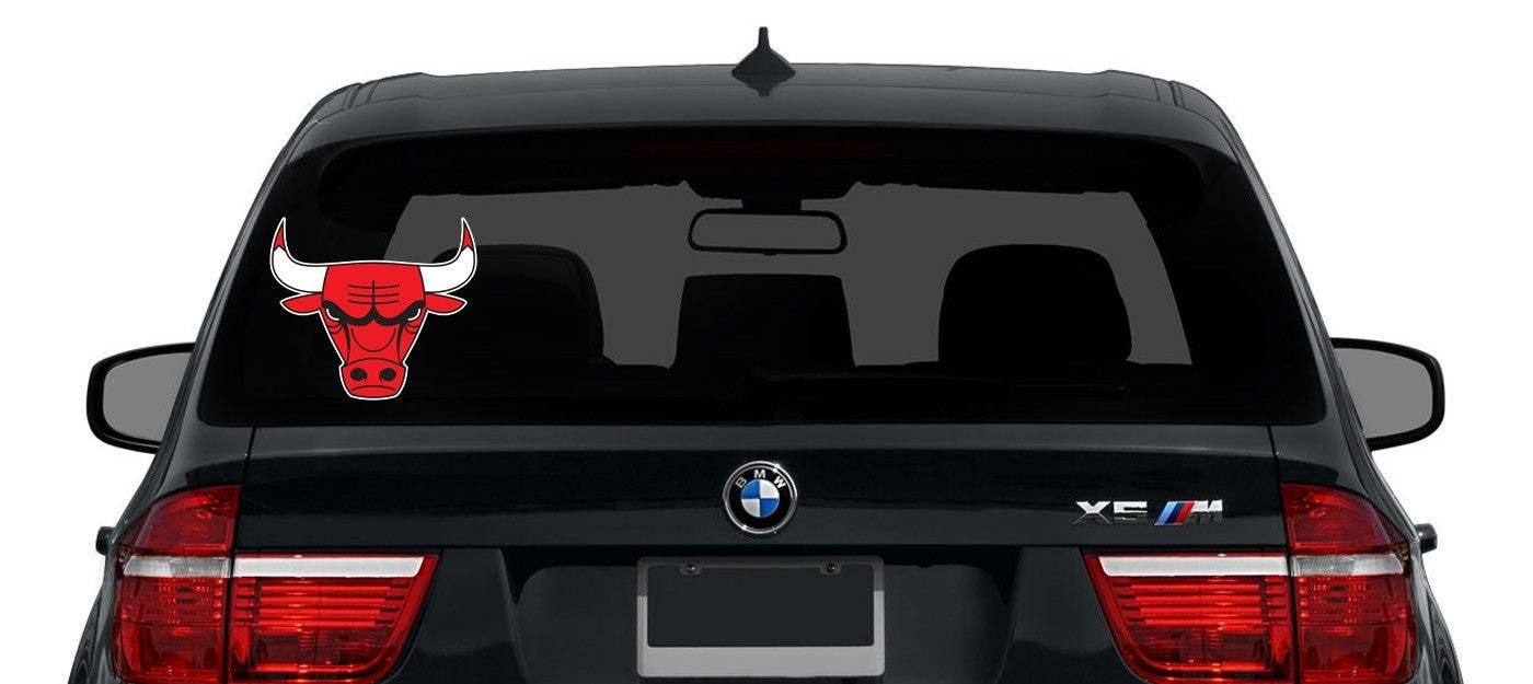 Chicago Bulls Logo -Die Cut Laminated Vinyl Sticker Decal NBA car window