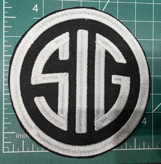 Sig Sauer Logo 3"  Iron / Sew On Embroidered Patch emblem