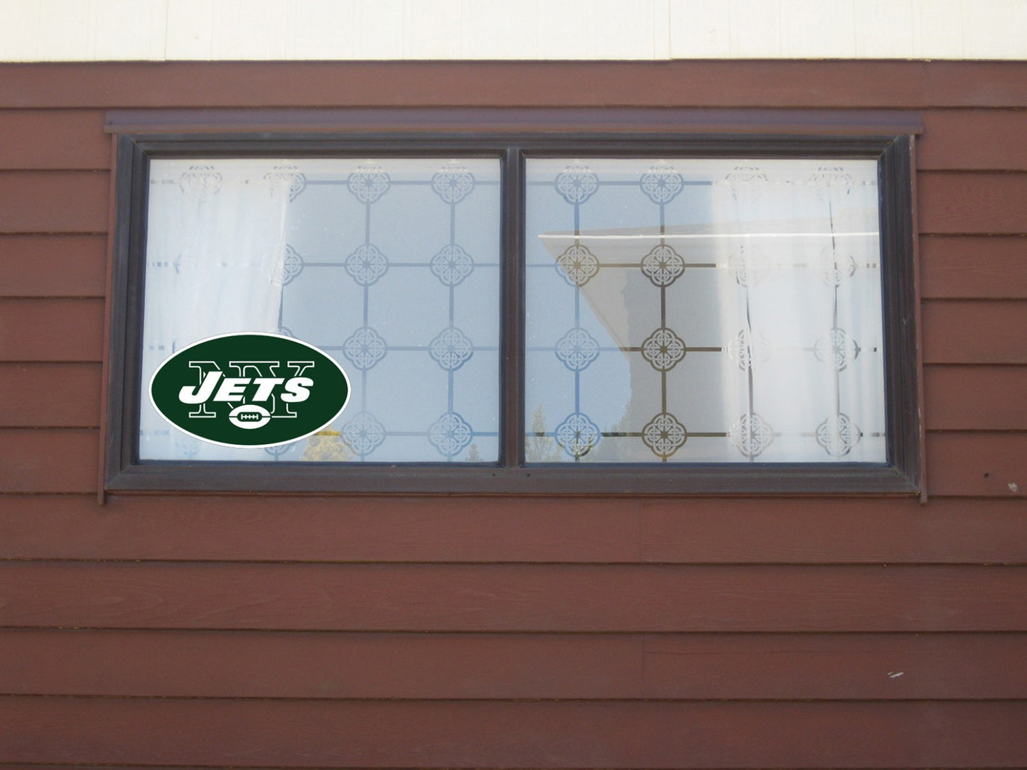 New York Jets Logo Cut Laminated Vinyl Sticker Decal NFL car window