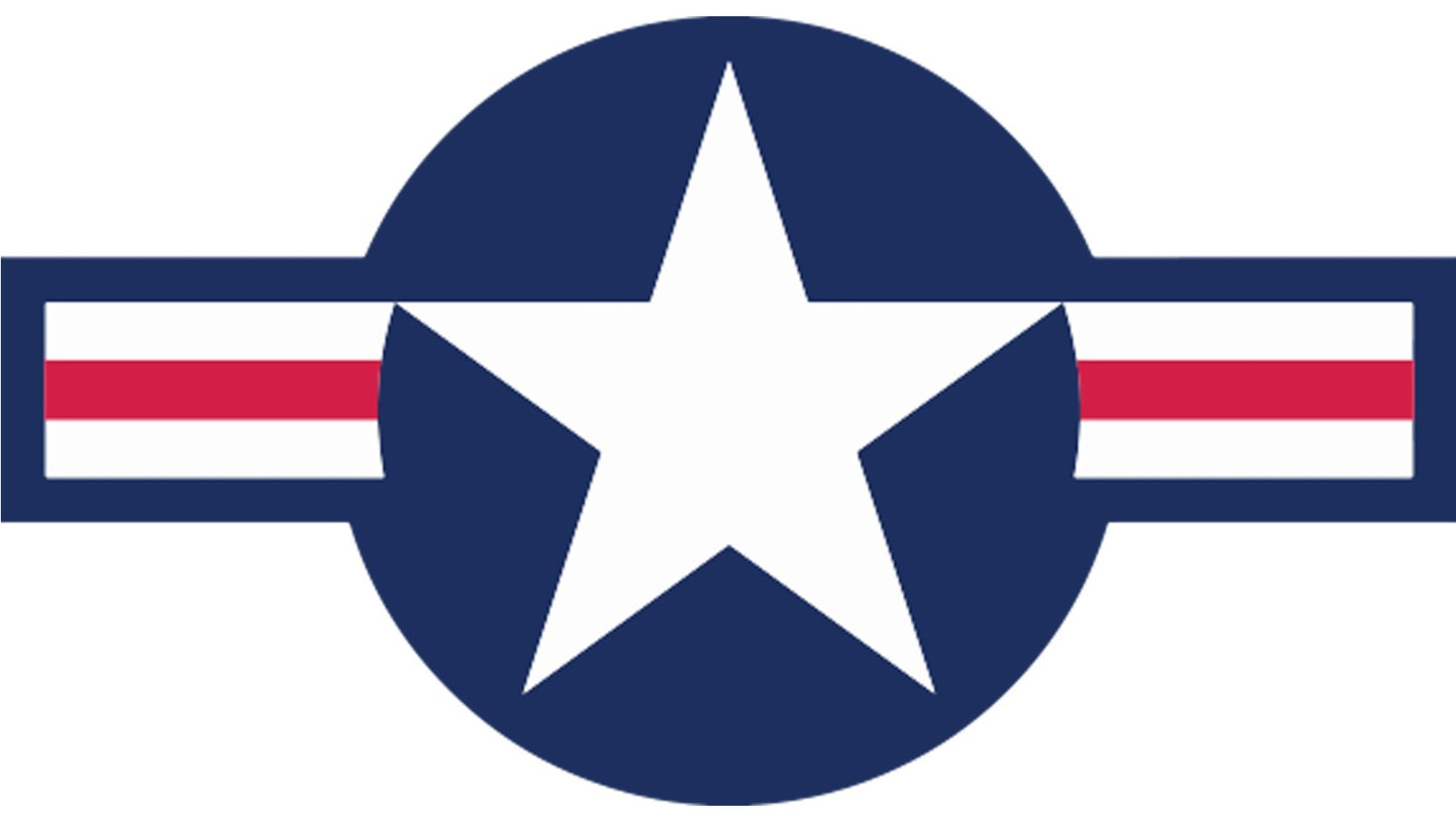 USAF - Die Cut Laminated Vinyl Sticker All Weather Safe- Air Force - Choose Size