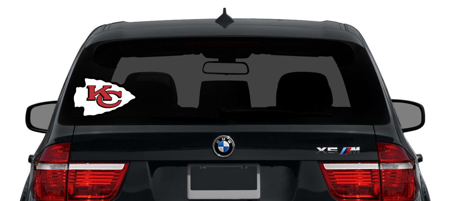 Kansas City Chiefs Logo - Die Cut Laminated Vinyl Sticker Decal NFL car window