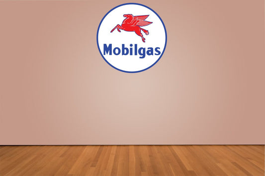 Mobilgas Logo Indoor Wall Vinyl Decal Sticker 5" - 52" gas mobil 1