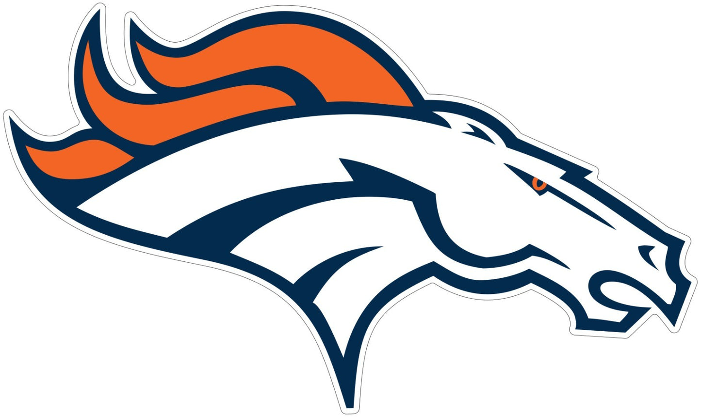 Denver Broncos Indoor Wall Vinyl Decal Sticker 5" - 52"