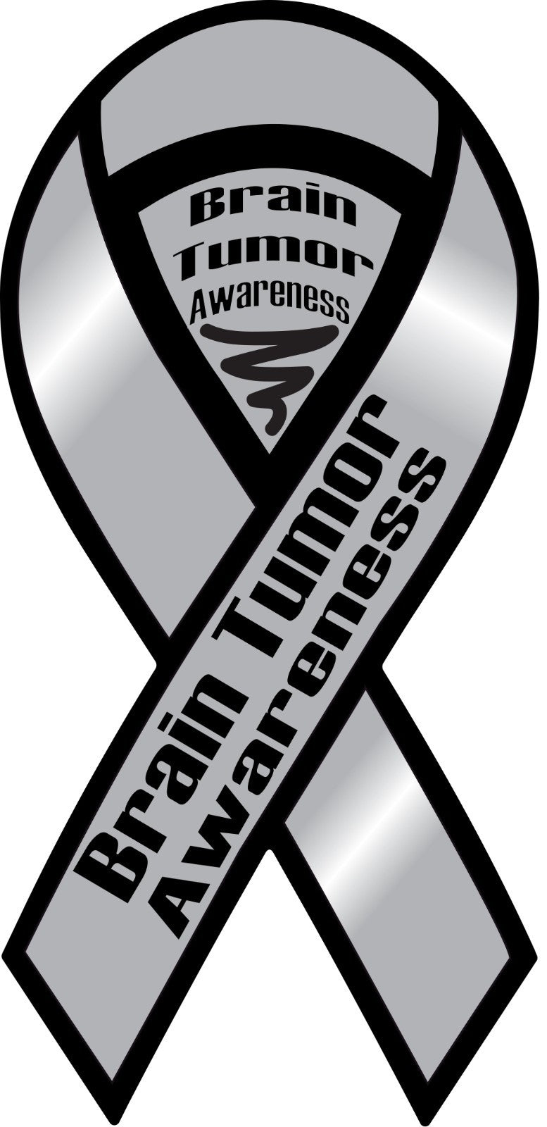 Brain Tumor Awareness Ribbon Vinyl Decal Sticker Choose Size Support