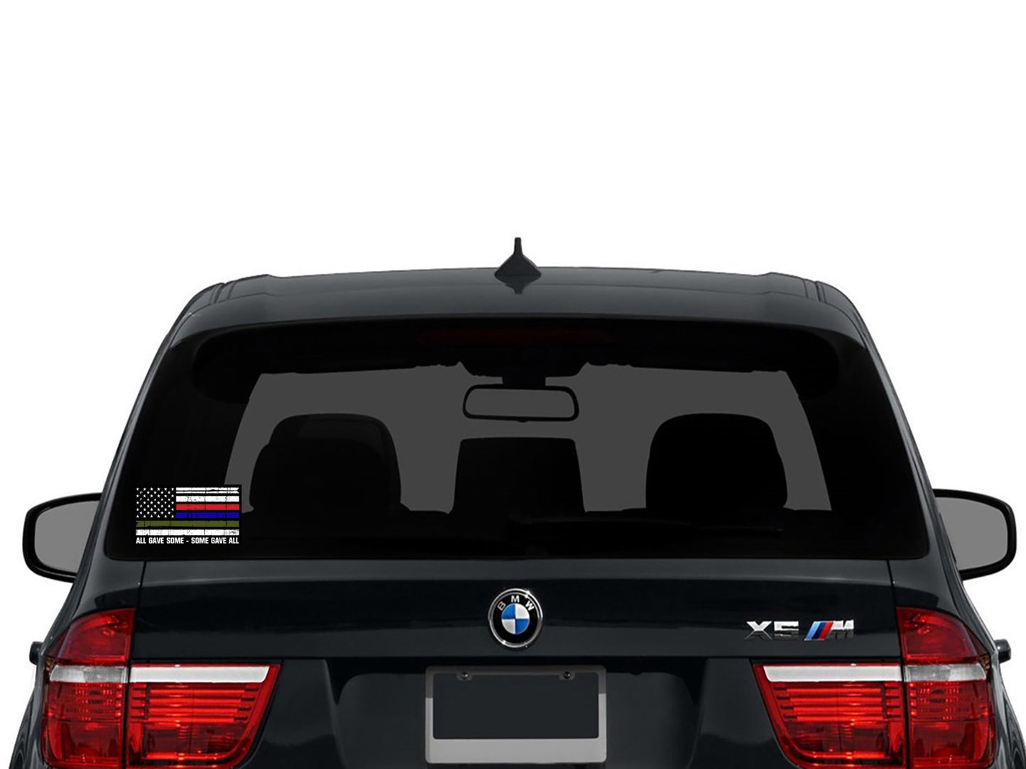 5.5" Thin Blue Red Green Line Vinyl Decal | Car Window | All Gave Some support