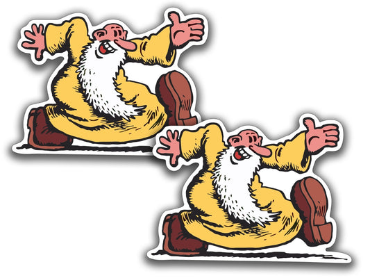 2 Mr. Natural Crumb Comic Sticker Vinyl Decal |Sizes!! truck helmet  window door