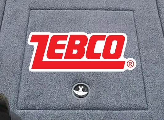 Zebco Rods Reels Professional Carpet Graphic Decal Sticker Fishing Bass Boats