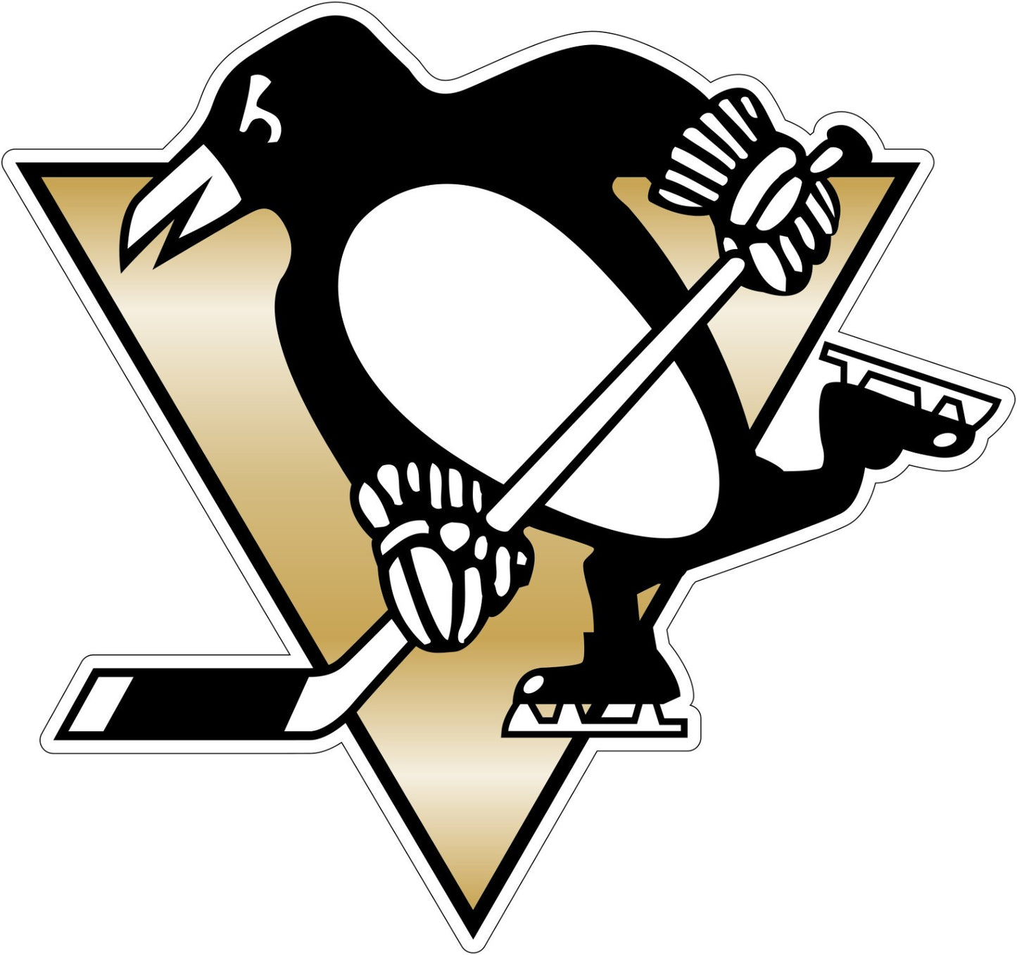 Pittsburgh Penguins Logo - Die Cut Laminated Vinyl Sticker Decal NHL car window