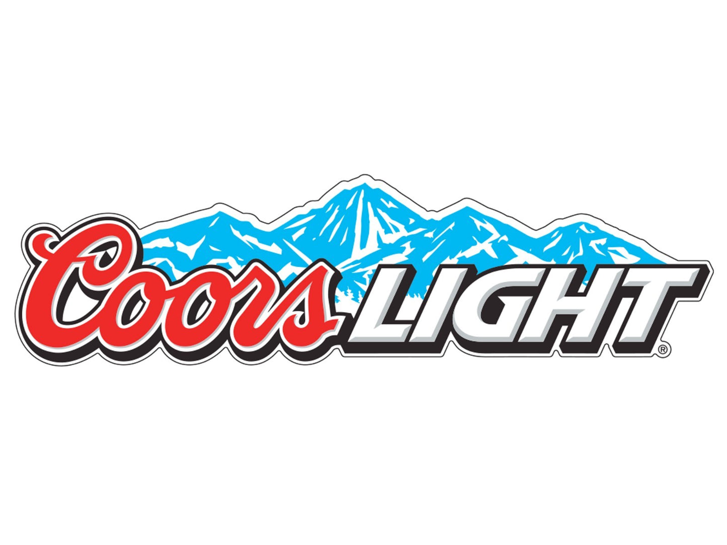 Coors Light Mountains Beer Logo Sticker Vinyl Decal | Different Sizes - Outdoor