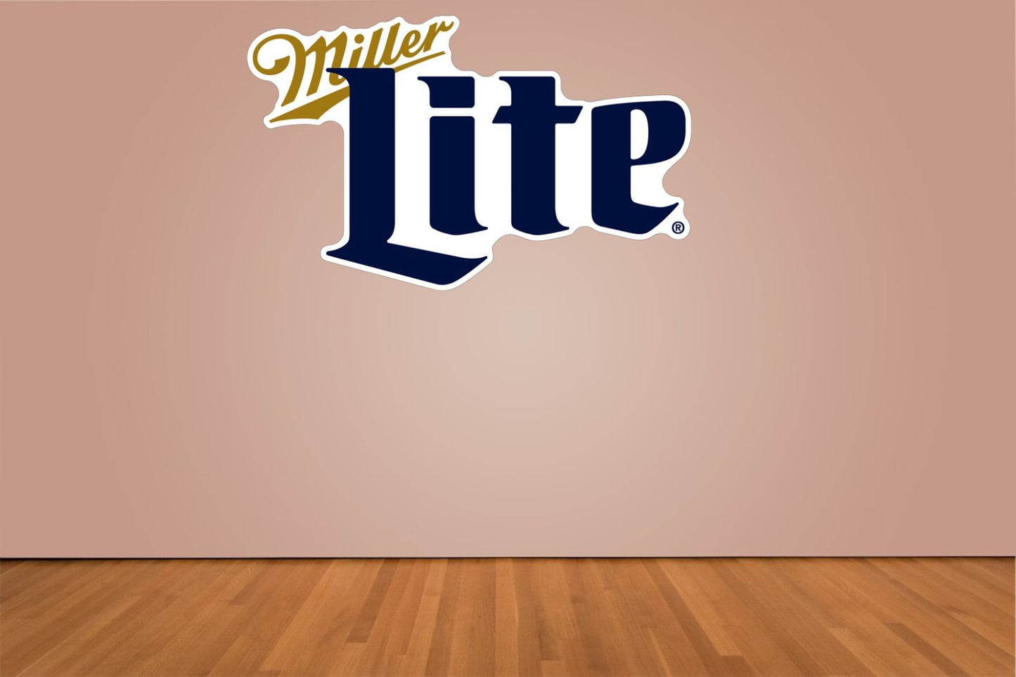 Miller Lite Logo Indoor Wall Vinyl Decal Sticker 5" - 52"