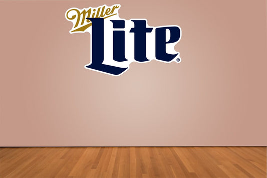 Miller Lite Logo Indoor Wall Vinyl Decal Sticker 5" - 52"