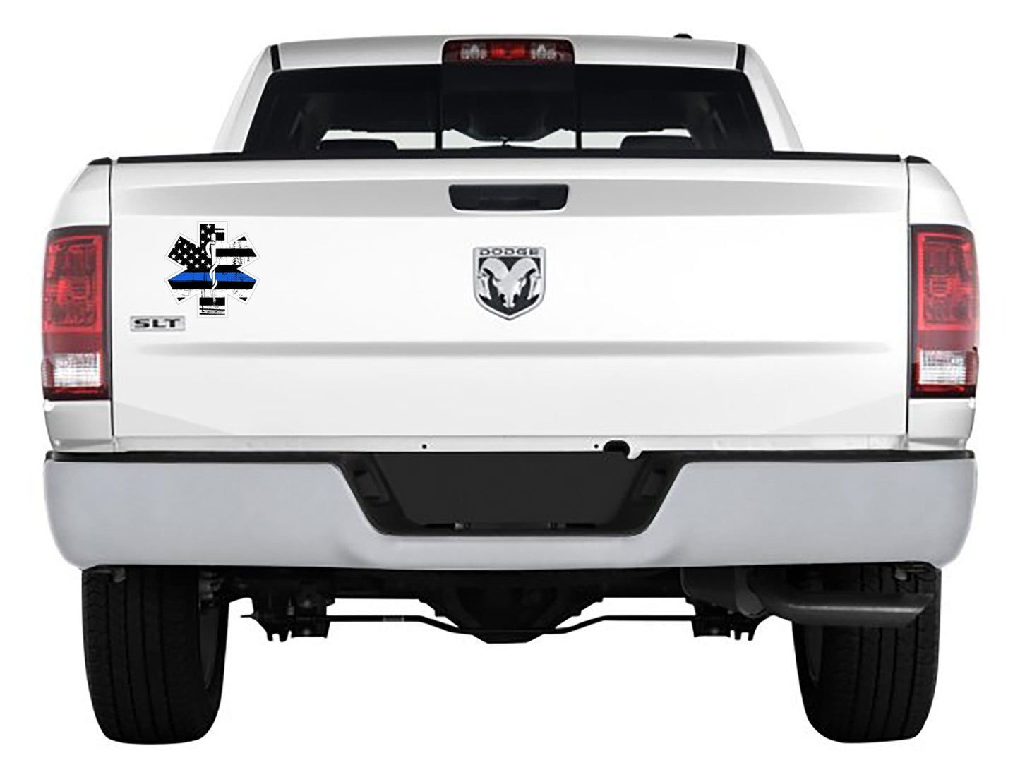 Star of Life Thin Blue Line Vinyl Decal EMS police EMT law enforcement *Sizes*