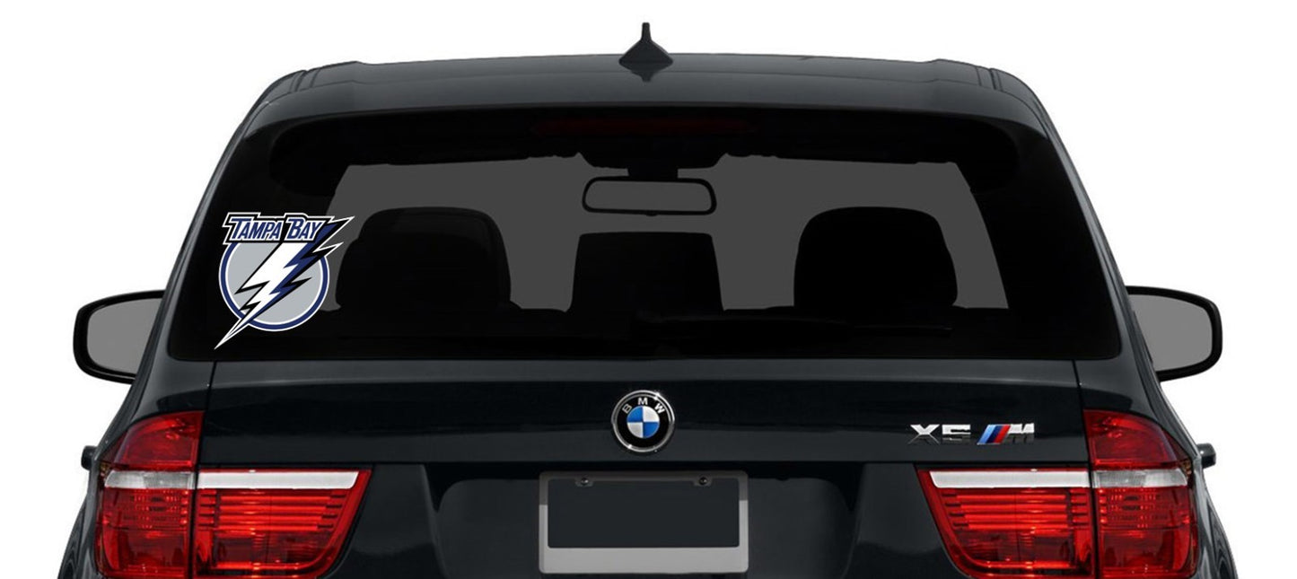 Tampa Bay Lightning Logo - Die Cut Laminated Vinyl Sticker Decal NHL car window