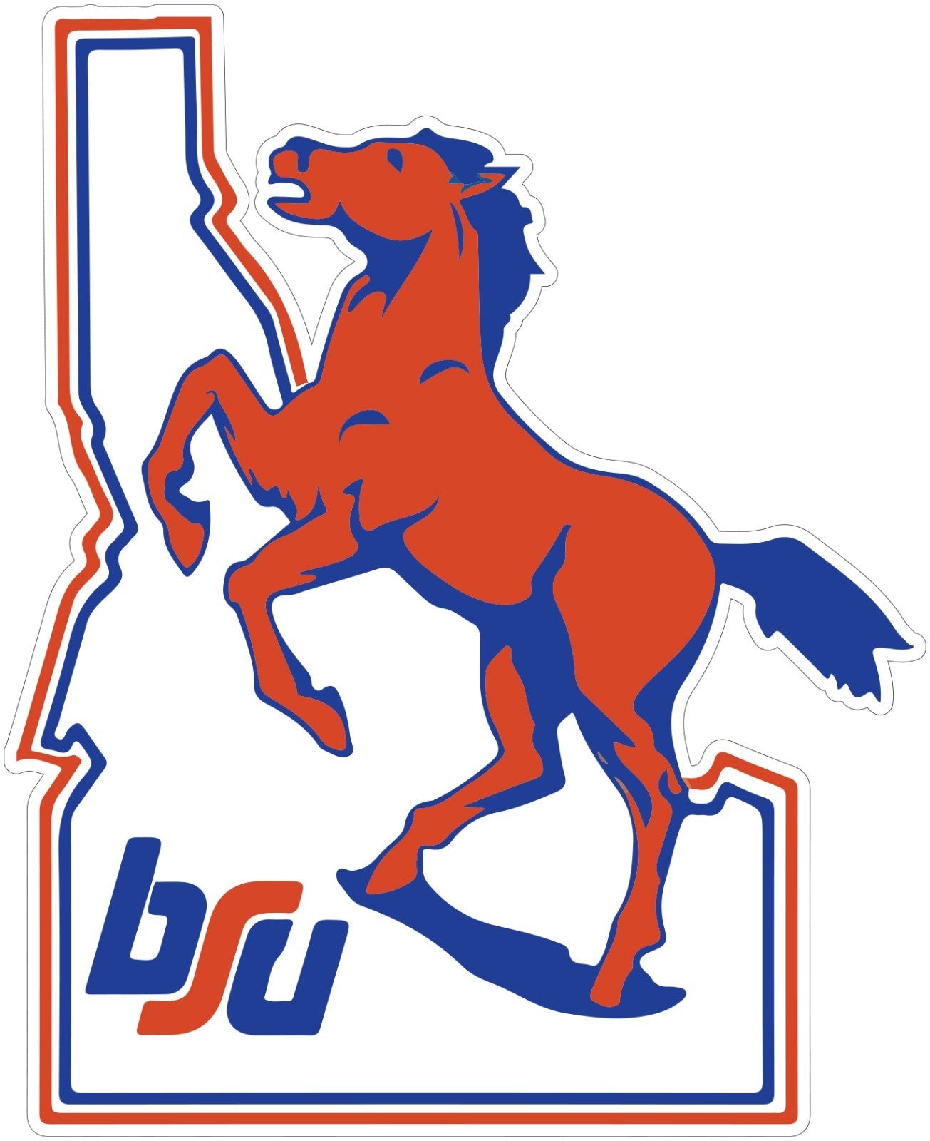 Boise State Broncos Football Sticker Vinyl Decal | Different Sizes - Outdoor