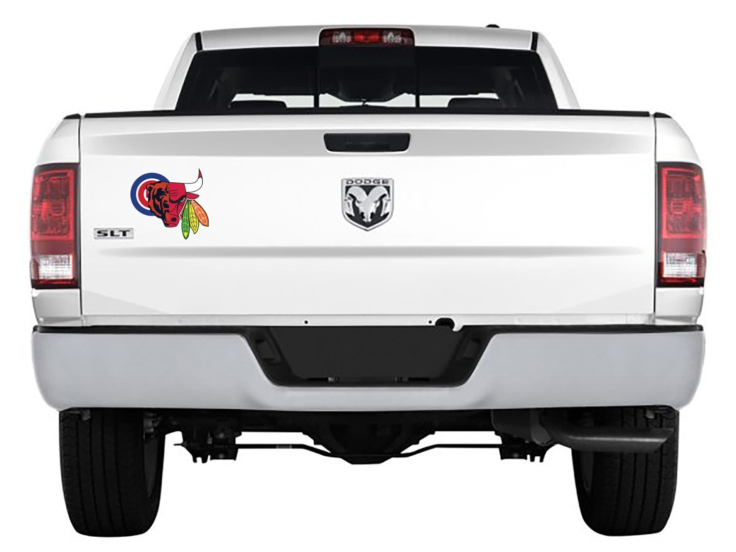 Chicago Mash Up Sports Logo - Die Cut Laminated Vinyl Sticker Decal car window