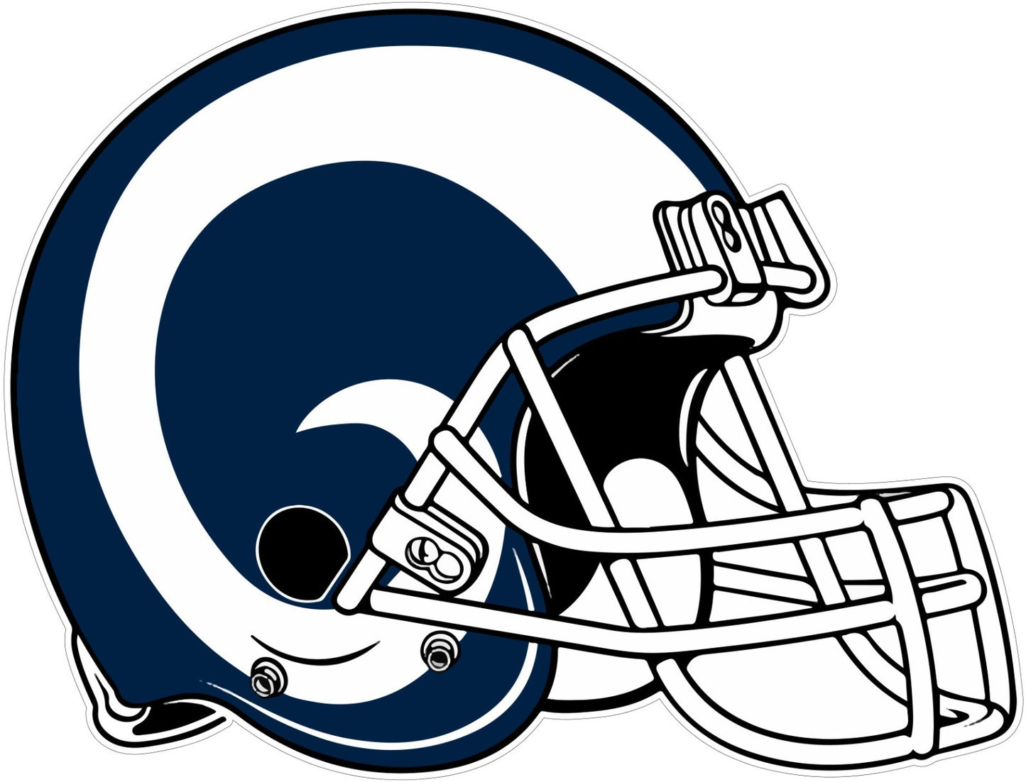 Los Angeles LA Rams Logo - Die Cut Laminated Vinyl Sticker Decal NFL car window