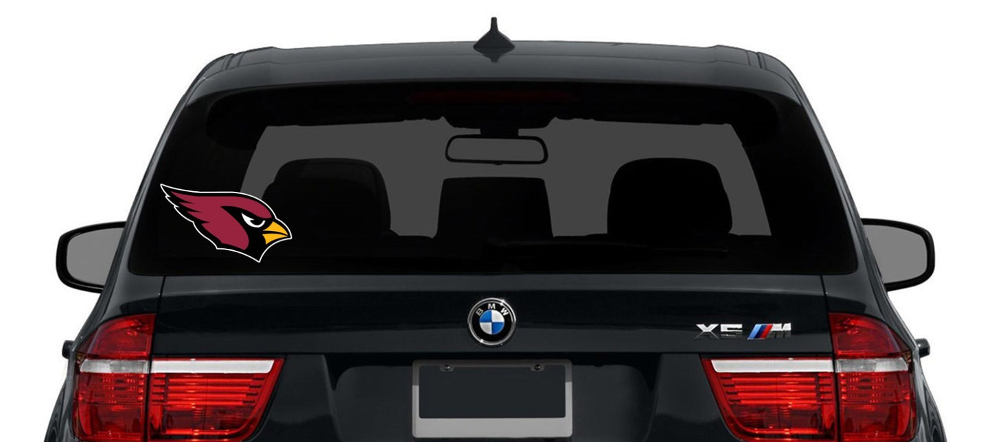 Arizona Cardinals Logo Cut Laminated Vinyl Sticker Decal NFL car window