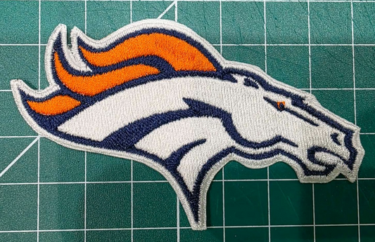 Denver Broncos 12" x 7.1" Iron /Sew On Embroidered Patch Football Logo jacket