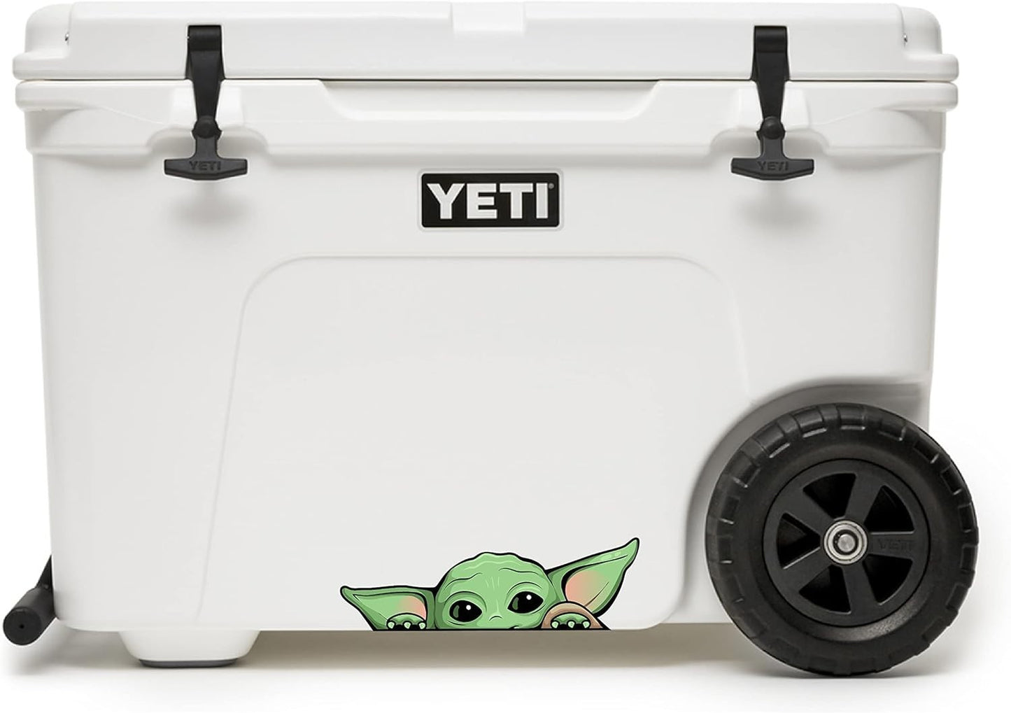 Pair of 5" Peeking Baby Yoda Stickers – Vinyl Decal sticker – Outdoor Use - Cute
