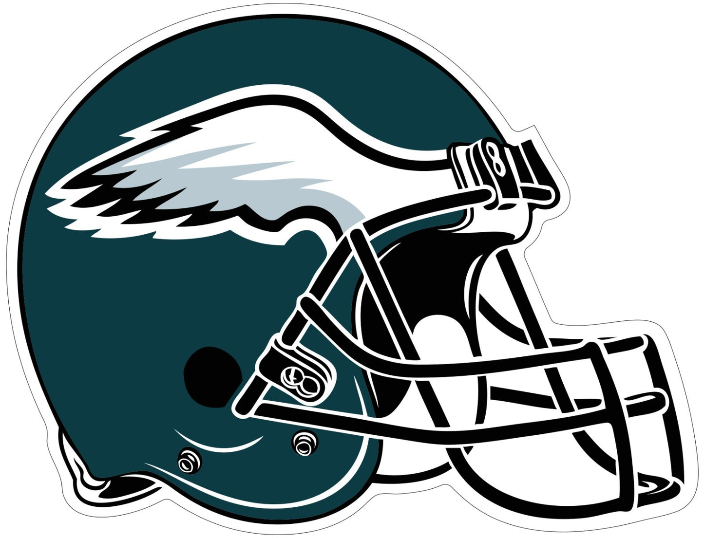 Philadelphia Eagles Logo Cut Laminated Vinyl Sticker Decal NFL car window