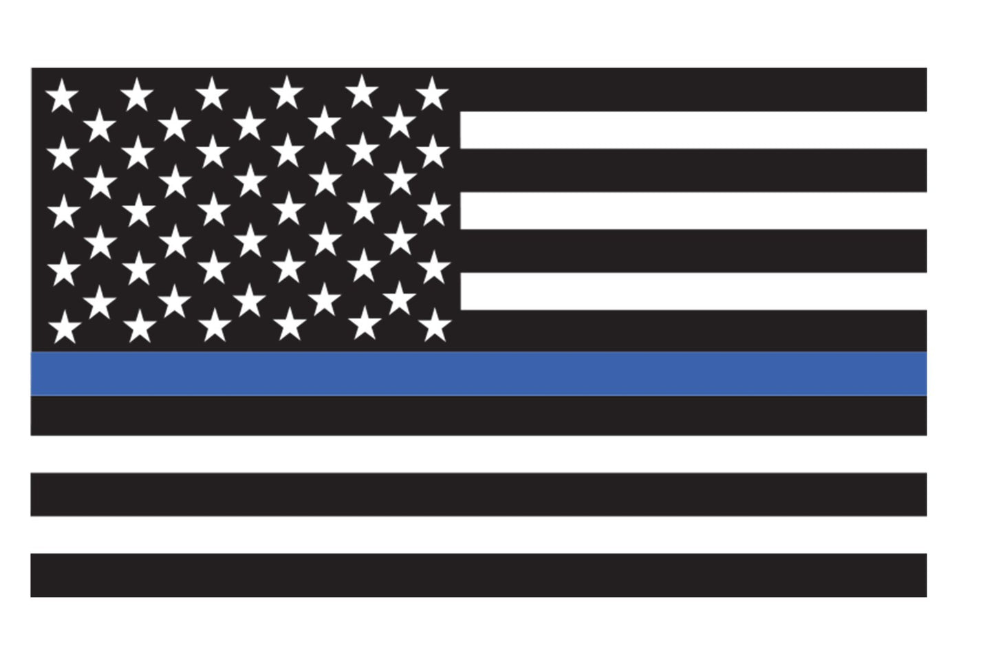 6 Pack Thin Blue Line Police Flag USA American Sticker Decal Blue Lives Matter